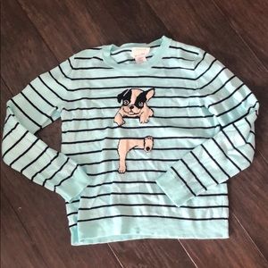 J. crew crew cuts girls sweater 8 bull dog stripe